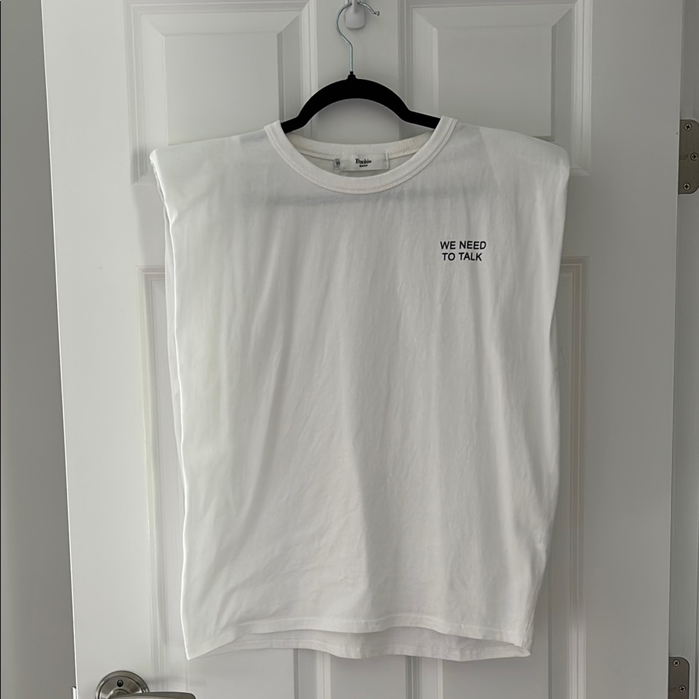 The Frankie Shop Eva White Muscle Tee